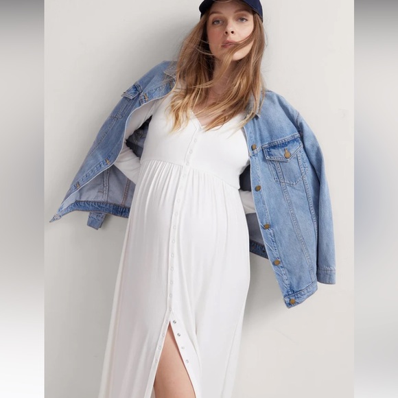 HATCH The Softest Rib Nursing Dress 0 - Picture 4 of 7
